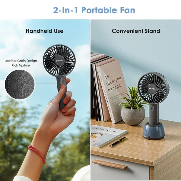 Ventilateur compact rechargeable pour bureau et voyage