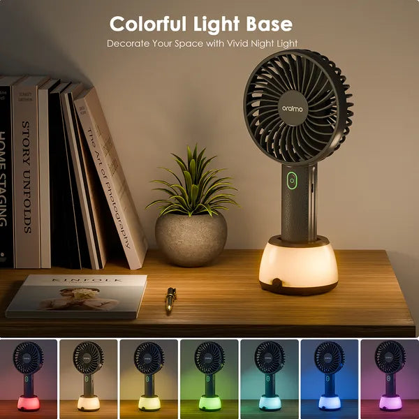 Ventilateur compact rechargeable pour bureau et voyage
