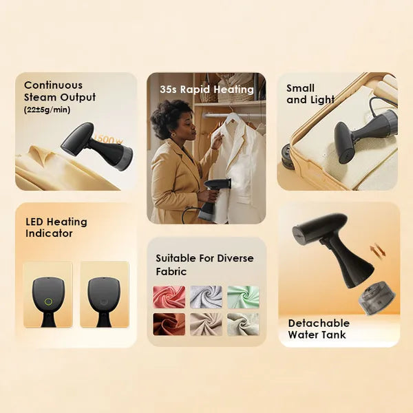 Fer à repasser léger et compact pour voyage