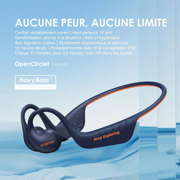 Oraimo OpenCirclet OPN-40D – Écouteurs Sans Fil à Oreille Ouverte