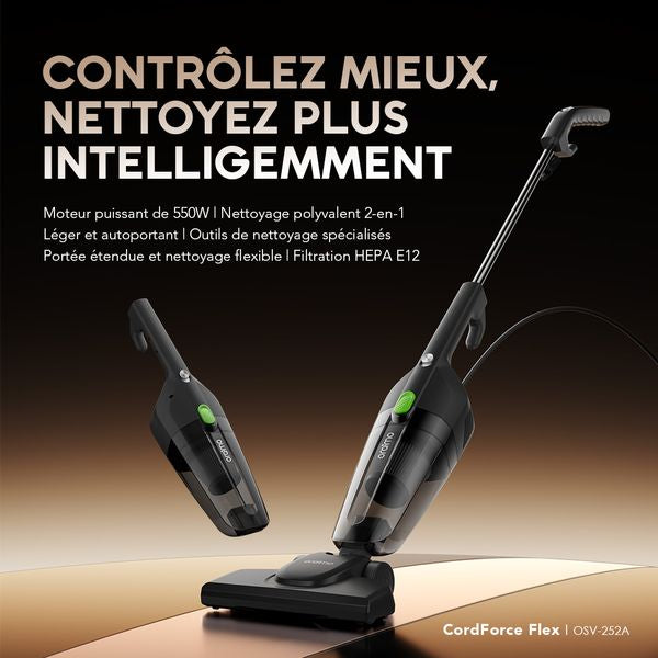 Oraimo CordForce Flex - Aspirateur Balai Filaire OSV-252A