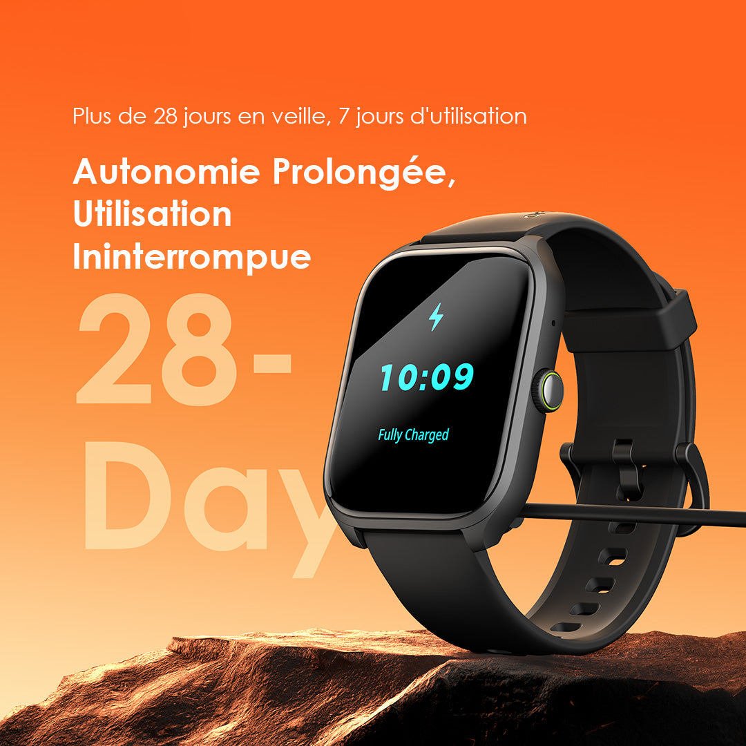 Oraimo Watch 5 Lite OSW-804 – Montre Connectée IP68 Écran 2,01" | Appels, Santé & Sport