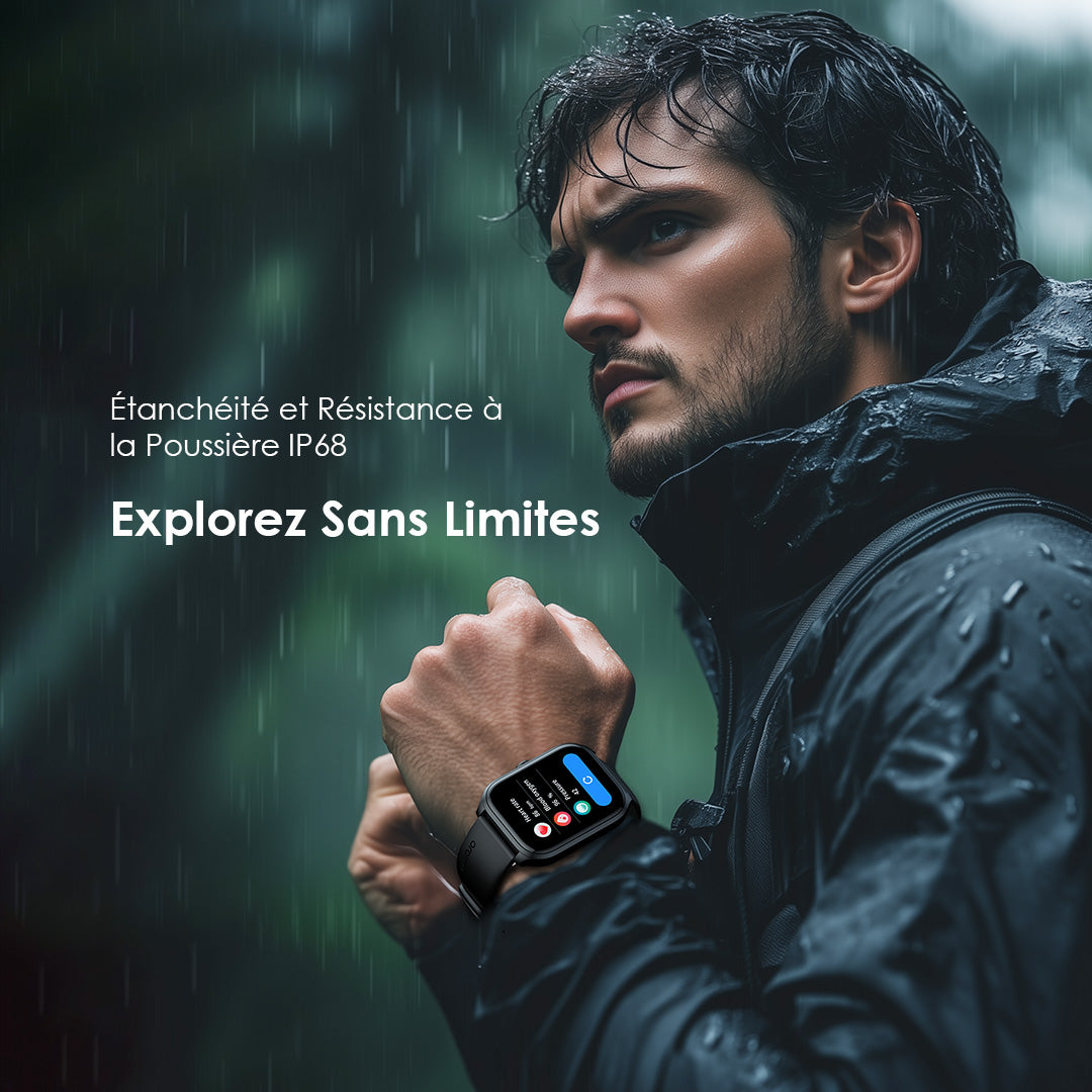 Oraimo Watch 5 Lite OSW-804 – Montre Connectée IP68 Écran 2,01" | Appels, Santé & Sport