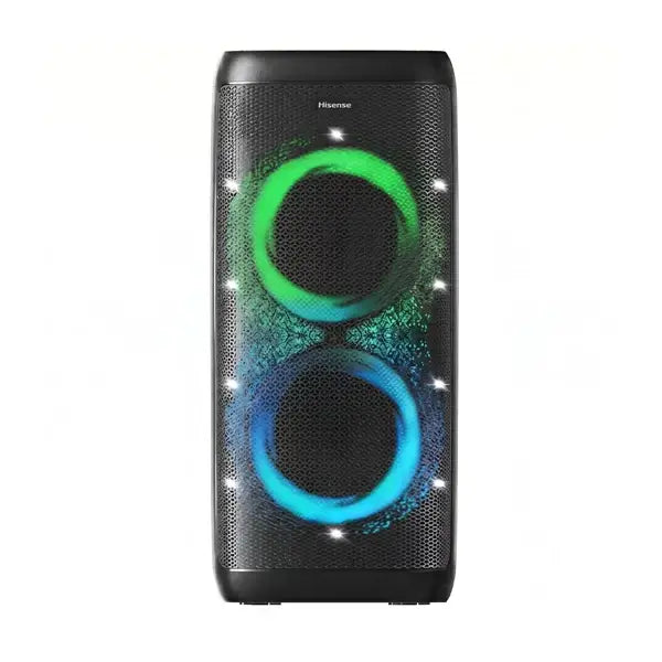 Haut parleur Hisense PARTY THUNDER 620 W 18h d’autonomie Spectacle lumineux IA USB BT IPX4