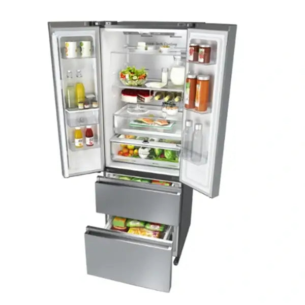 Réfrigérateur double portes Inverter et deux tiroirs Hisense 485 L Distributeur d’eau et RM-63WC4