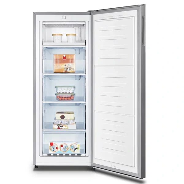 Congélateur vertical une porte réversible Hisense 4 tiroirs et un espace 153 L Pieds RS-20DC4SA
