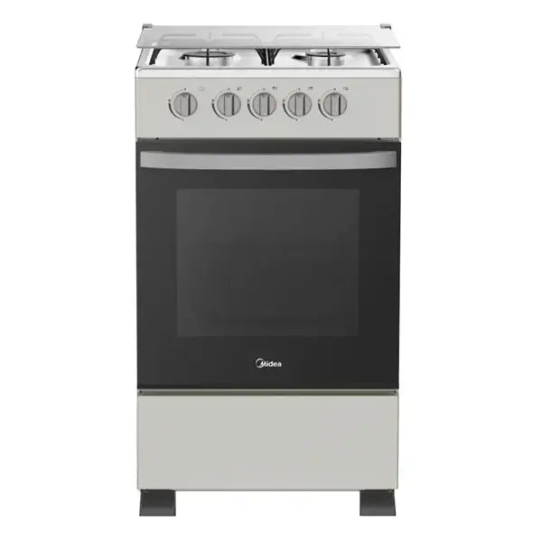 Gazinière 4 Feux avec couvercle Midea Allumage manuel Four à gaz Grill à gaz SP5055T082-BG
