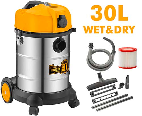 Aspirateur 1400 W 30 litres complet INGCO VC14301