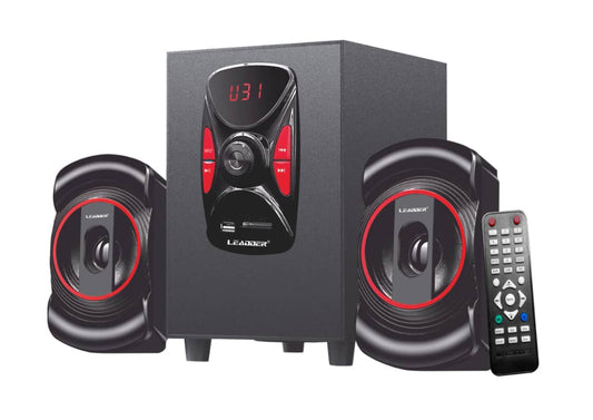 Leadder Haut-Parleur Multimédia SP 276 2.1 CH/ LED/ BT/ AUX/ FM/ SD/ USB/ Télécommande/ AC/ DC
