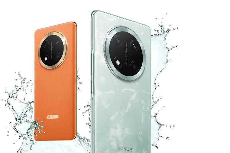 Honor X9c 5G - Smartphone 6.7” AMOLED - 12 Go RAM - 256 Go ROM - Triple 108 Mpx - Batterie 6600 mAh - Chargement 66W - Orange, Noir, Bleu Cyan