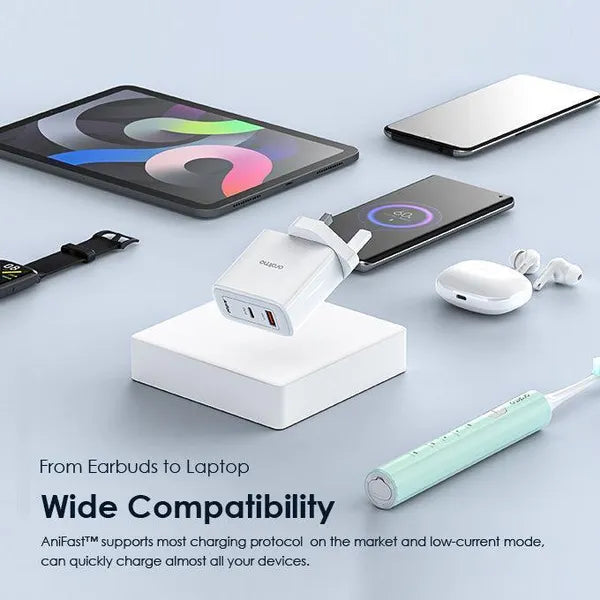 PowerNano Pro OCW-E102D-CC55 – chargeur 45W avec multi-voltage et protections intégrées