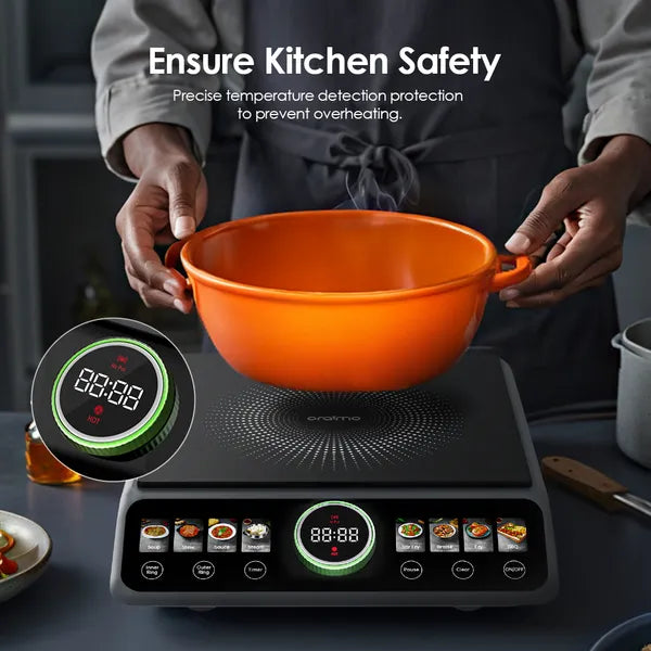 FlexiCooker OCS-201A – Plaque de Cuisson Induction 2200W à Double Anneau