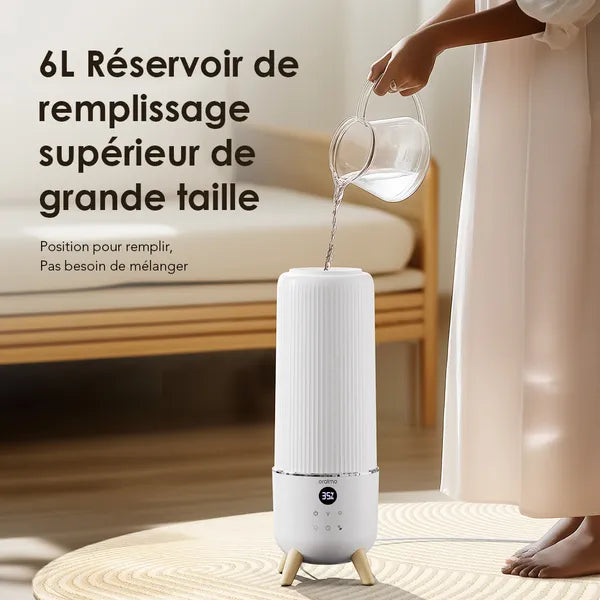 Humidificateur silencieux et puissant pour maison et bureau