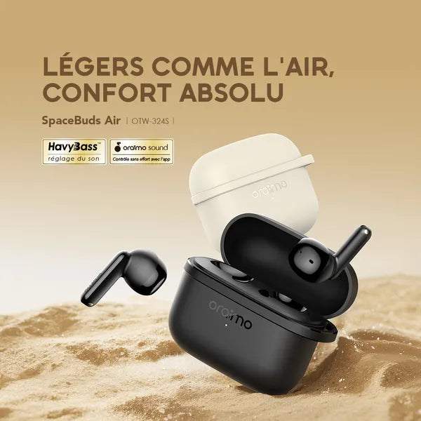 Écouteurs Sans Fil Oraimo OTW-324S Bluetooth – Son Puissant | Livraison en Côte d’Ivoire