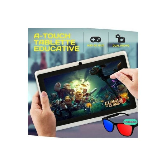 Atouch Tablette Éducative A36 - 7 Pouces - 16 Go - 2 Go Ram Android 5.1 - Multicolore