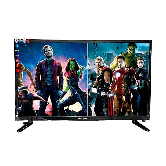 TV LED 32 Pouces EAST POINT - Ultra Slim - 3xHDMI/2xUSB/VGA/TNT - Décodeur Intégré - Noir