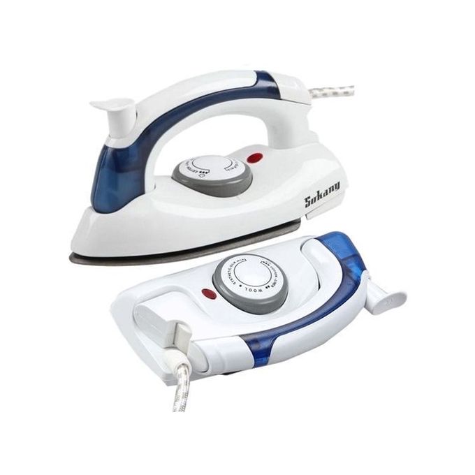 Fer A Repasser Pliable -Blanc -Pratique pour vos déplacements