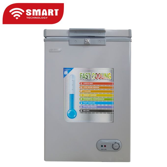 Intérieur du congélateur STCC-102 – capacité 80 litres avec grille de refroidissement