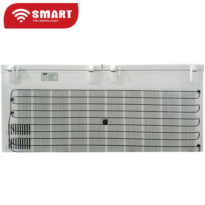 Congélateur Couché SMART TECHNOLOGY Avec Vitre à L'intérieur - 600 Litres - STCC-720 V- Blanc- Garantie 12 Mois