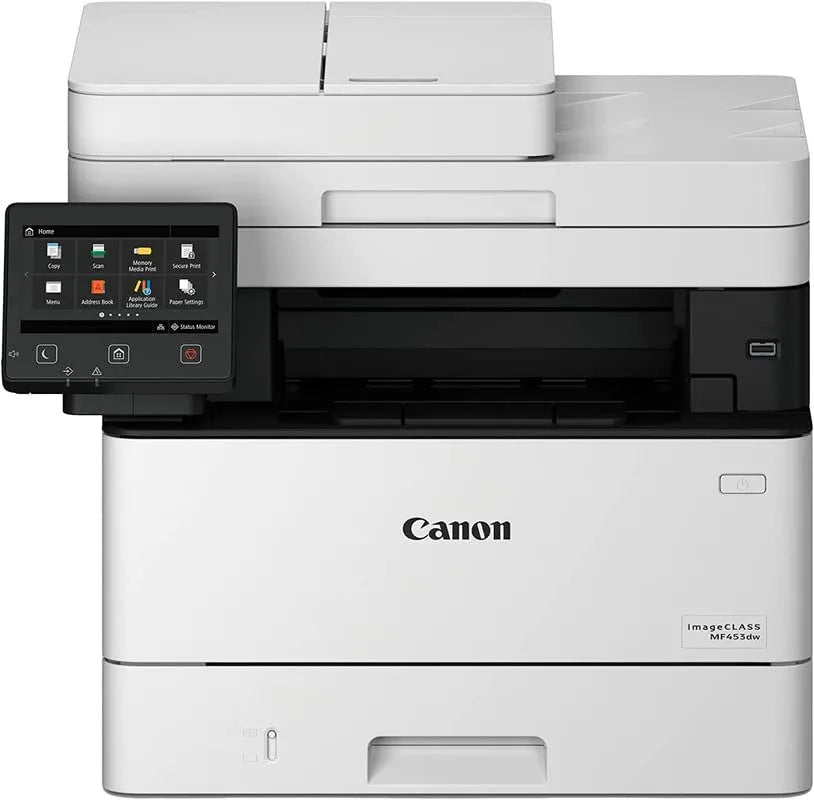 Imprimante laser monochrome sans fil tout-en-un - MF453dw - Imprimer, copier et numériser | | Écran LCD tactile couleur 5" | Numérisation recto verso en un seul passage