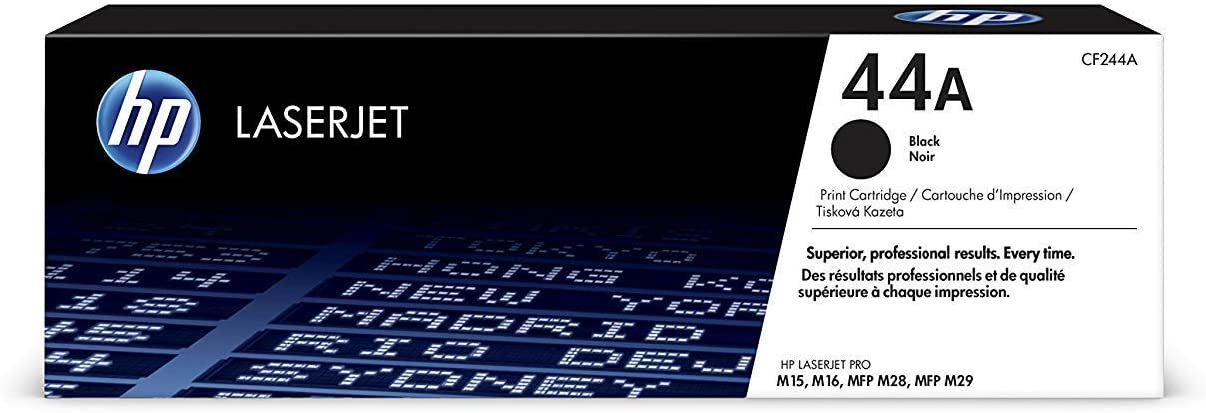 HP 44A CF244A Toner Noir Authentique pour HP LaserJet Pro M15 / M28