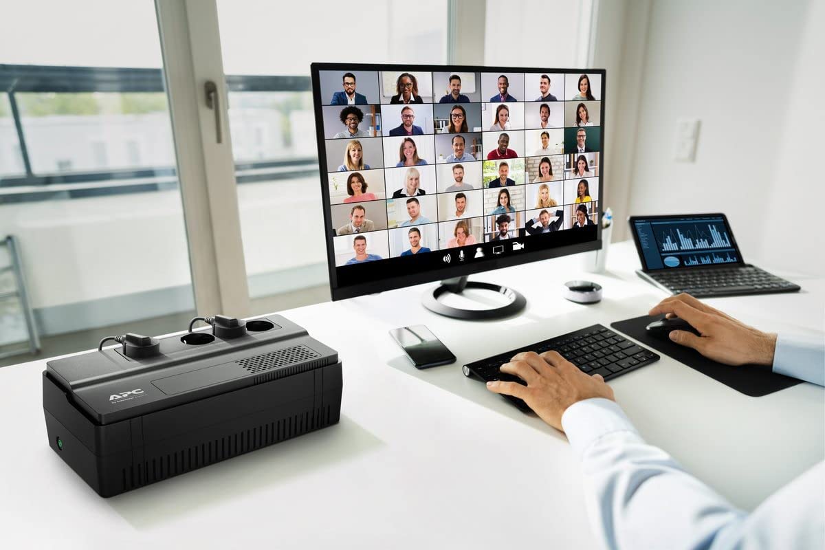 APC Easy UPS BV BV1000I-GR - Onduleur - CA 230 V - 600 Watt - 1000 VA 9 Ah - connecteurs de sortie : 4 Noir