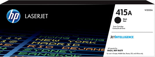 HP 415A Toner noir LaserJet authentique (W2030A) pour imprimante HP LaserJet Enterprise M455/M480 et HP LaserJet Pro M454/M479