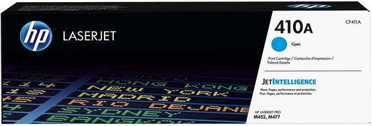 HP 410A CF411A Toner Cyan Authentique pour HP Color LaserJet Pro M377 / M452 / M477