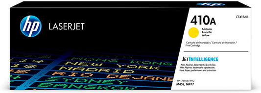 HP 410A CF412A Toner Jaune Authentique pour HP Color LaserJet Pro M377 / M452 / M477