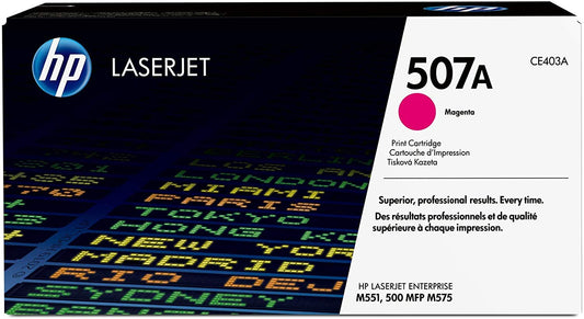 HP 507A CE403A Toner d'origine, magenta