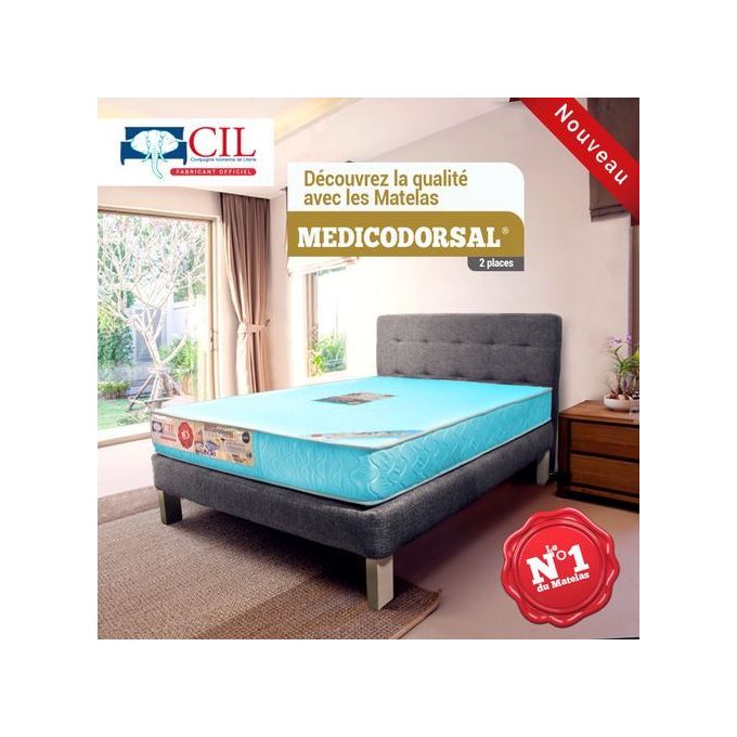 Cil Matelas Orthopédique MEDICODORSAL® PH8 - 2 Places 140x190 EP 17 Brodé EXTRA FERME