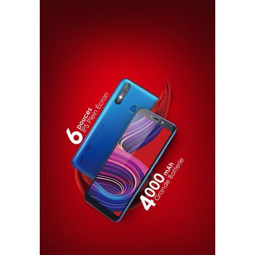 Itel A56 - 6"-1Go RAM/16Go ROM-8MP-4000MAH-3G-Bleu - Garantie 6 Mois