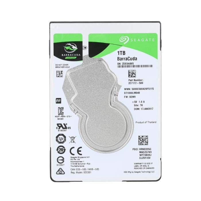 Disque Dur 1TB HDD 2.5 Pouces – Blanc/Gris Pour Ordinateur Portable Se –
