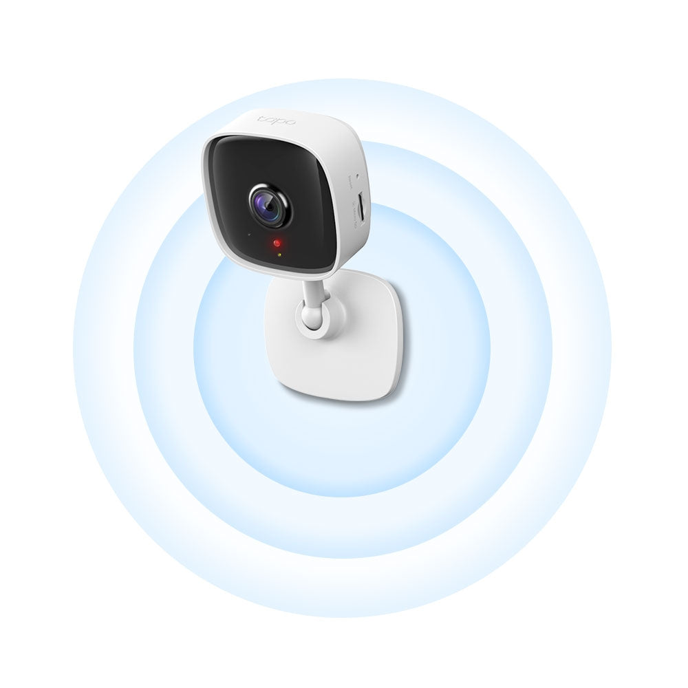 TP-Link Tapo Caméra Surveillance WiFi, Tapo camera IP 1080P avec Vision Nocturne, Détection de Mouvement, Alarme sonore et lumineuse, Caméra Bébé avec Audio...