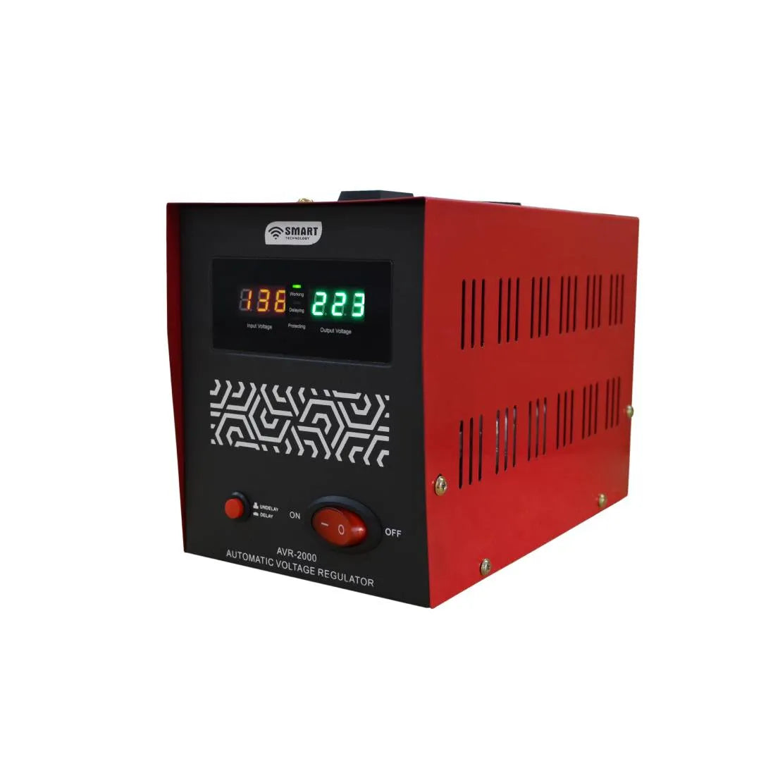 Régulateur de tension SMART TECHNOLOGY AVR-2000VA rouge