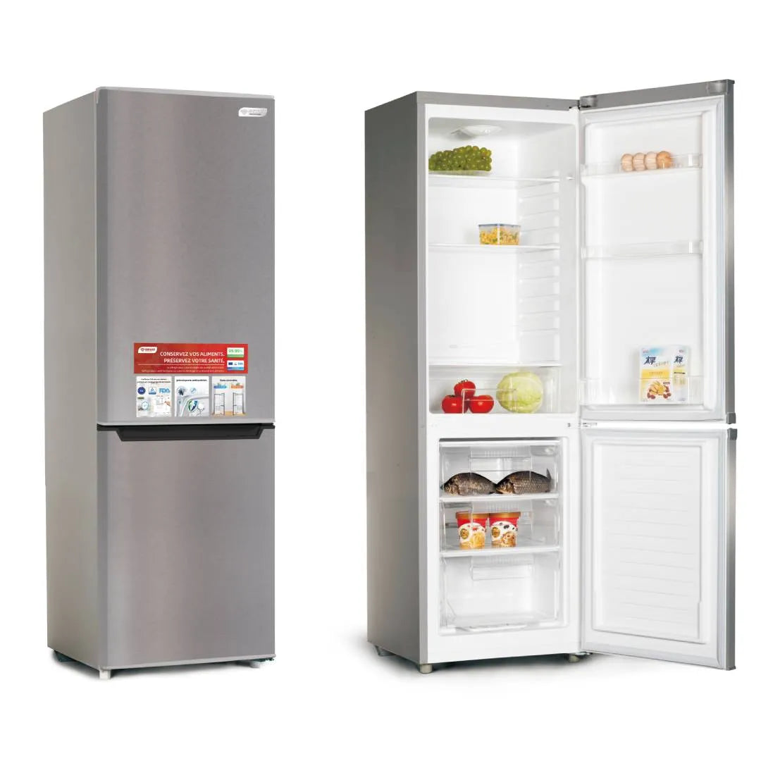 Réfrigérateur combiné SMART TECHNOLOGY STCB-305M 270 litres gris