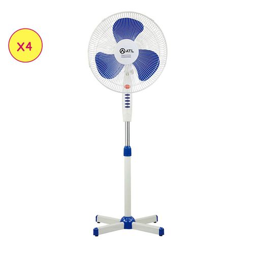 ventilateur sur pied ATL 16 pouces blanc bleu