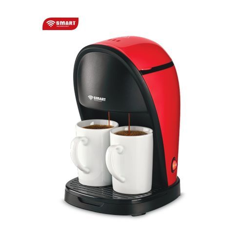 COFFEE MAKER SMART TECHNOLOGY AVEC 2 TASSES 0,25L -STPE-8579D-370-450W- Rouge