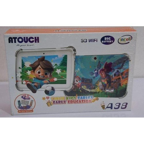 Tablette Éducative Atouch A38 – 7 Pouces, 8 Go RAM, 256 Go Stockage, Android 13, Batterie 5000 mAh