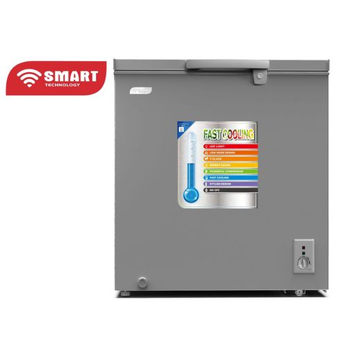 Congélateur horizontal STCC-215M 142L vue avant avec couvercle fermé