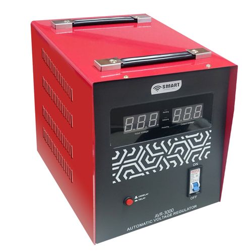 Régulateur De Tension Automatique SMART TECHNOLOGY - AVR-2000Va- Rouge