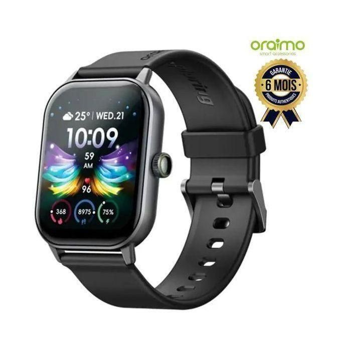 Oraimo Montre Connectée Watch 5 Ecran HD 2.01 OSW-805 - Appel HD - Suivie Réel De Santé 7/7 Sport Et Loisirs