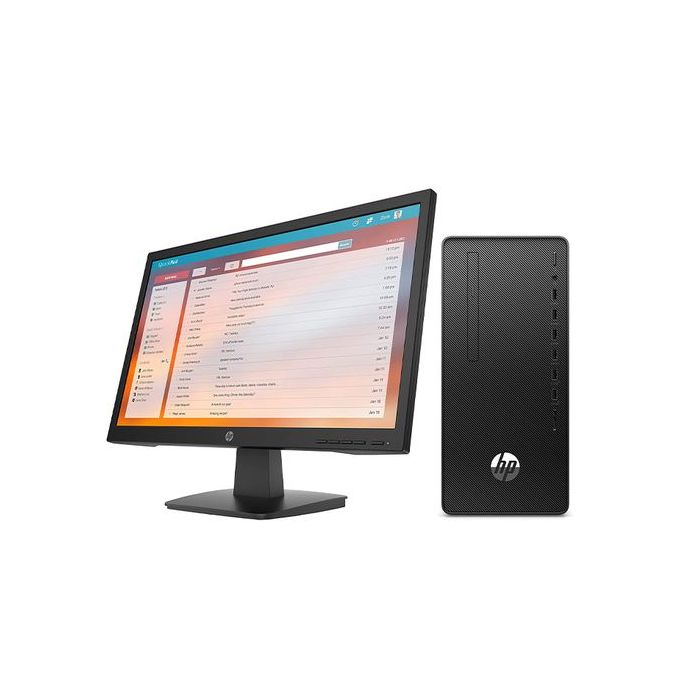 Hp Ordinateur De Bureau 290 G4 - écran V22" - Dual Core - 4Go Ram - 1000 Go - Noir