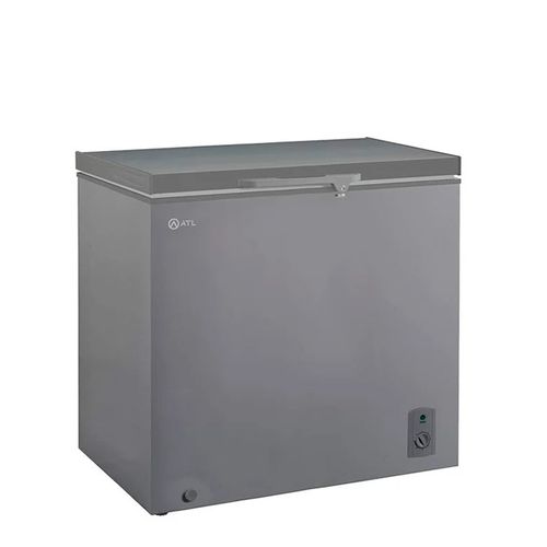 Congélateur horizontal CFATL-330 inox et silver avec 1 porte et panier