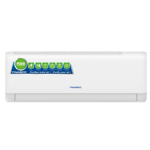 Nasco Split 12.000 Btu - NAS-AX12V1 - Inverter - R32 - Façade Blanche - 220-240V
