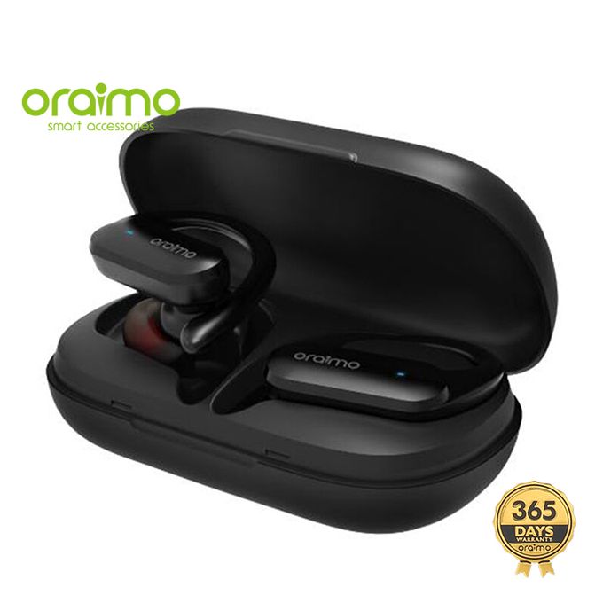 Oraimo Ecouteurs Sports Sans Fil - Ultra Résistant - Noir