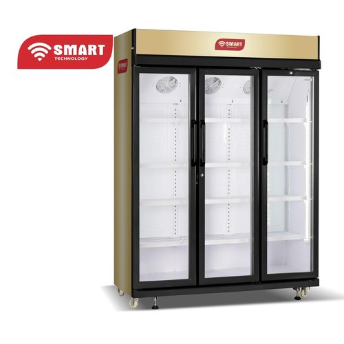 Refroidisseur Vitré 3 Battants STCDV-3300 - 923L, Réfrigérant R290a, Idéal pour Magasins & Commerces