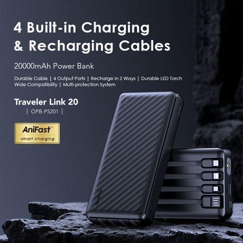 Oraimo OPB-P5201 – Powerbank 20 000 mAh à Double Port