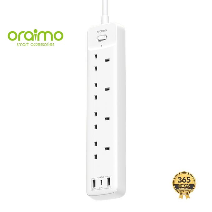 Oraimo Powerhub Smart Prise D'extension De Charge Rapide - Blanc