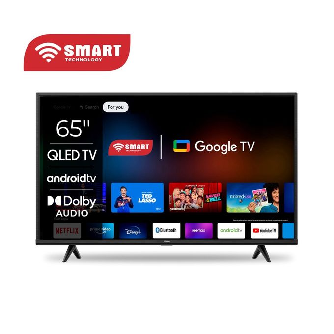 SMART TECHNOLOGY "65" LED GOOGLE TV SMART (STT-6599SKQ) WIFI + BLUETOOTH / Régulateur De Tension